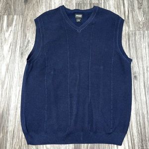 PING Collection Golf Vest Blue Pima Cotton Men’s Size Large RN 37763 Great Condi